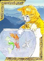 Cat Fishbowl Celtic
